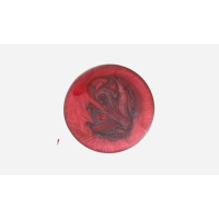 Rode Onderzetters Set – Handgemaakte Resin Coasters met Luxe Marmer Effect – Set van 4 + Houder